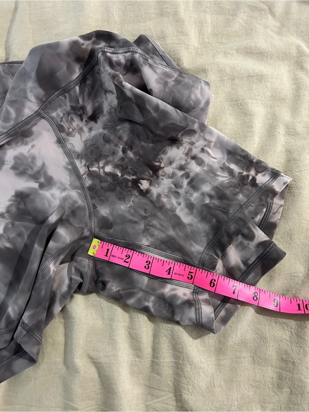 Lululemon Align High-Rise Short 6" Diamond Dye Pitch Grey Size 16 - Picture 5 of 10